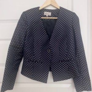 Somerset by Alice Temperley Blue Satin Geometric Jacket
